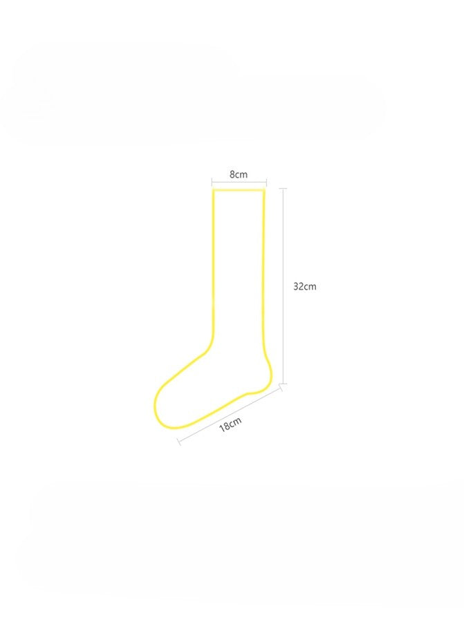 チャームディテールソックスカーフビーズホワイト/ブラック/グレーの蝶結び