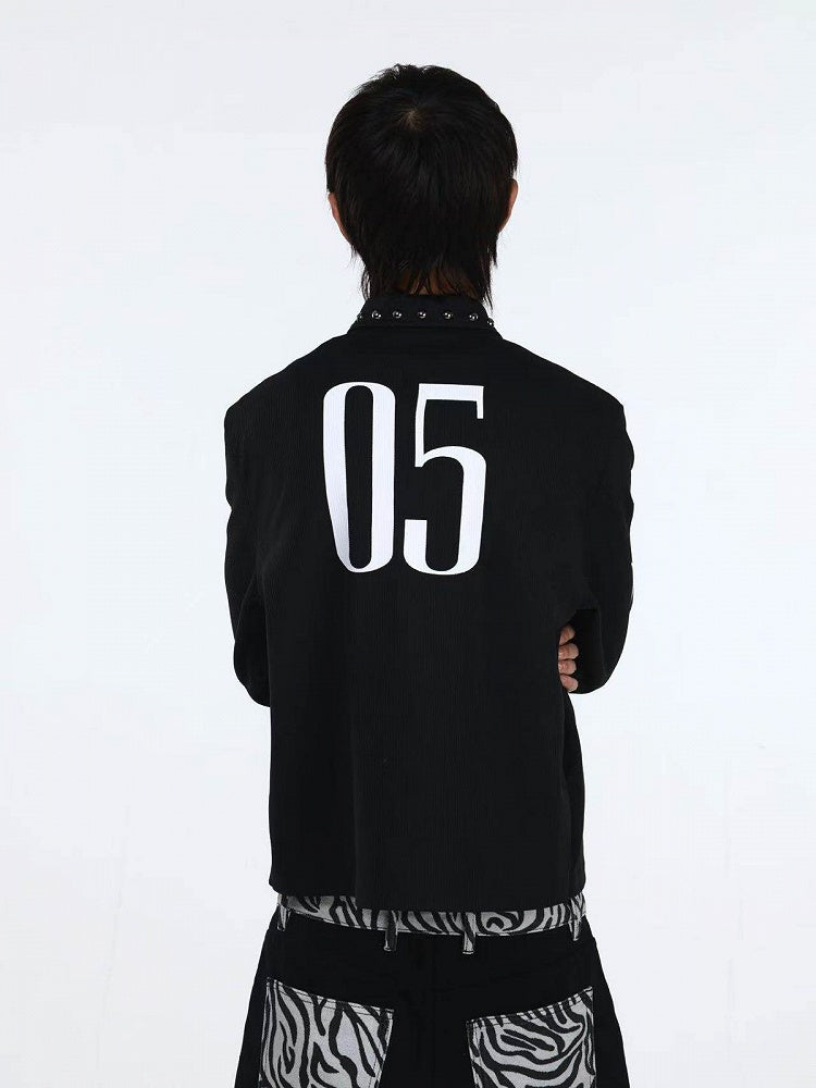 Black Rivet Polo Shirt with Graphic - DETW OnLine