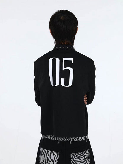 Black Rivet Polo Shirt with Graphic - DETW OnLine