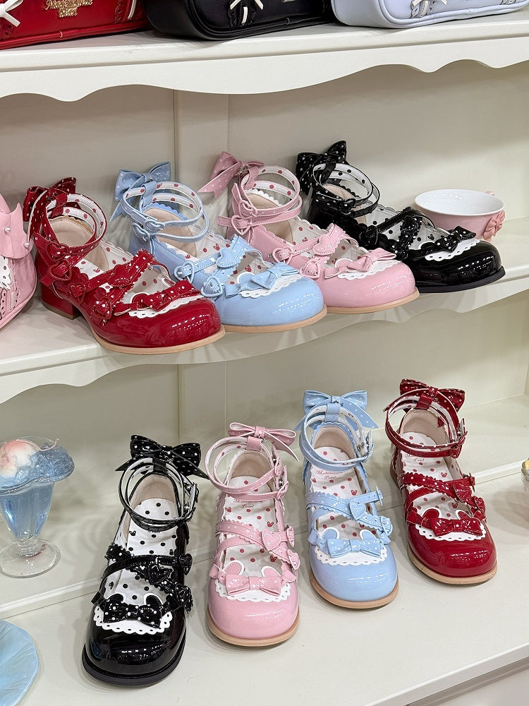 Blue Jane Lolita / Shoes Black Red Pink Sweet Mary