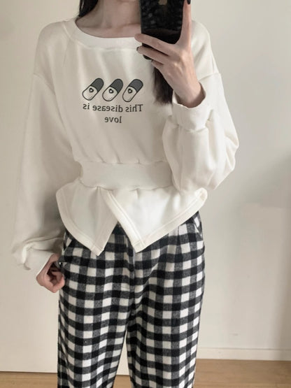 Weißes Yami Kawaii Top