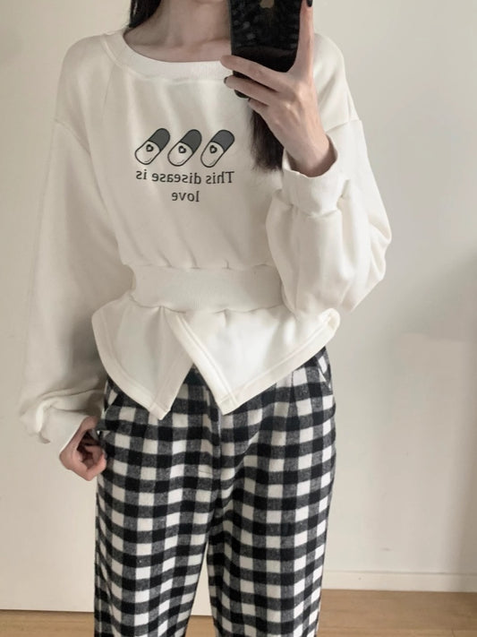 Weißes Yami Kawaii Top