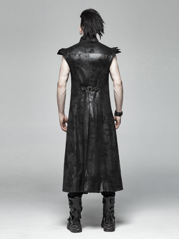 Armor Men's Vest Black Long Punk