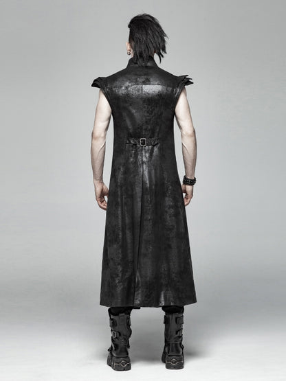 Armor Men's Vest Black Long Punk