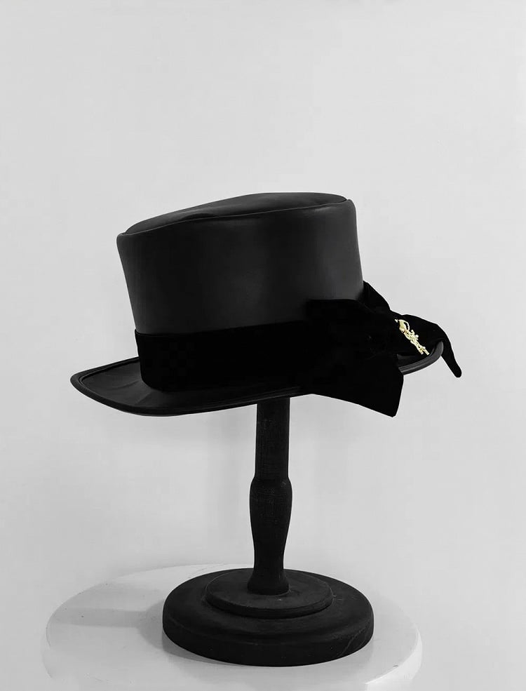 Top Lolita Elegant Ouji Hat Black