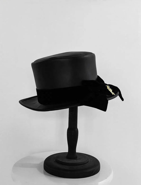 Top Lolita Elegant Ouji Hat Black