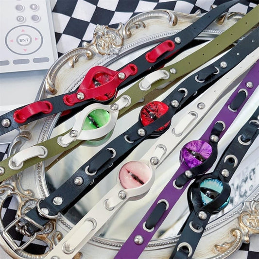 Gothic Punk Augapfel Halsband