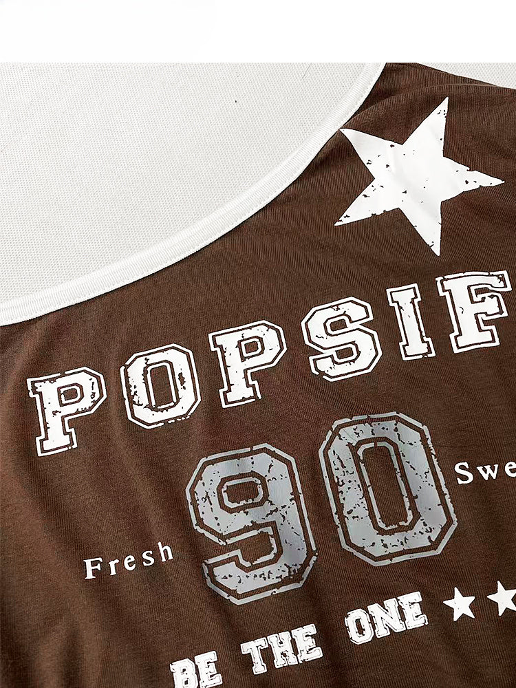 コーヒーアシンメトリーヘムトップス