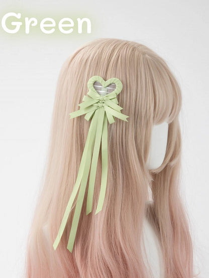 Clip Hair (Single Heart Bow