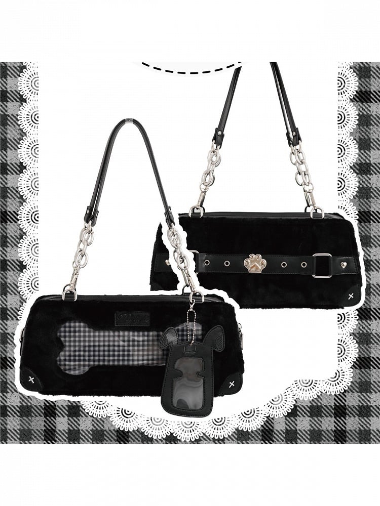 Puppy Plush Ita Bag Black Transparent - Daylight
