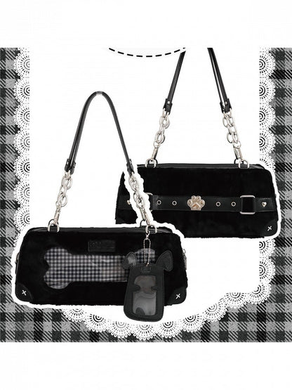 Puppy Plush Ita Bag Black Transparent - Daylight