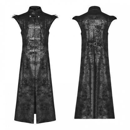 Armor Men's Vest Black Long Punk