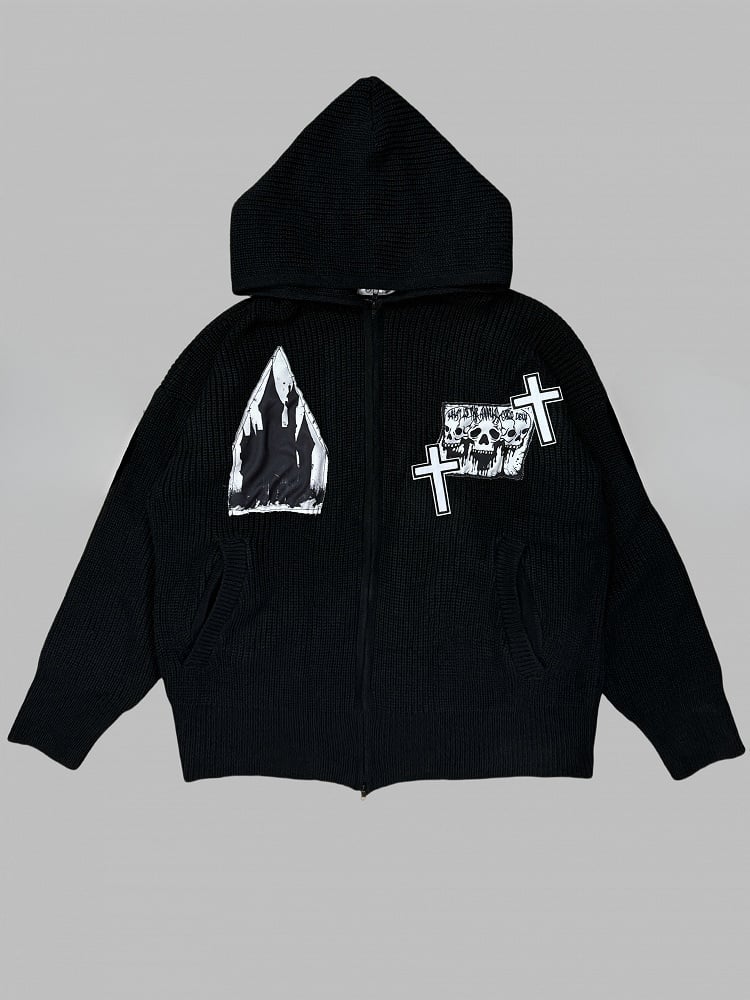 with Sweater Black Hoodie Cross