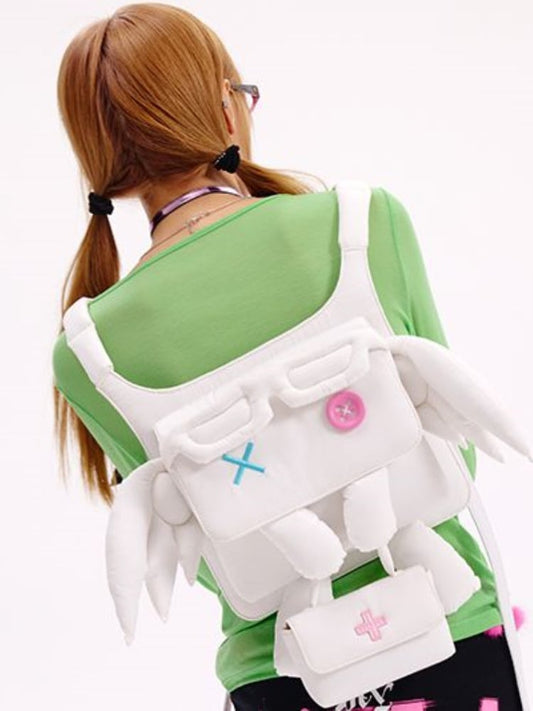 ブラック/ホワイト ユミカワイイ クロスエルフウィングスバッグ