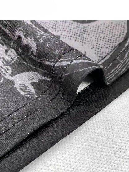 Schmetterling Tube Top Print Shaggy Schwarz Trim Bittersweet Glamorous