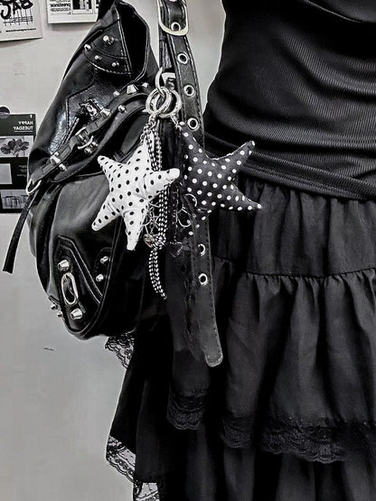 Polka Dot Star Keychain - Kiwi Store