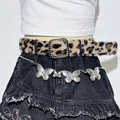 Schwarze Schlaghose mit Schleife und Used-Look