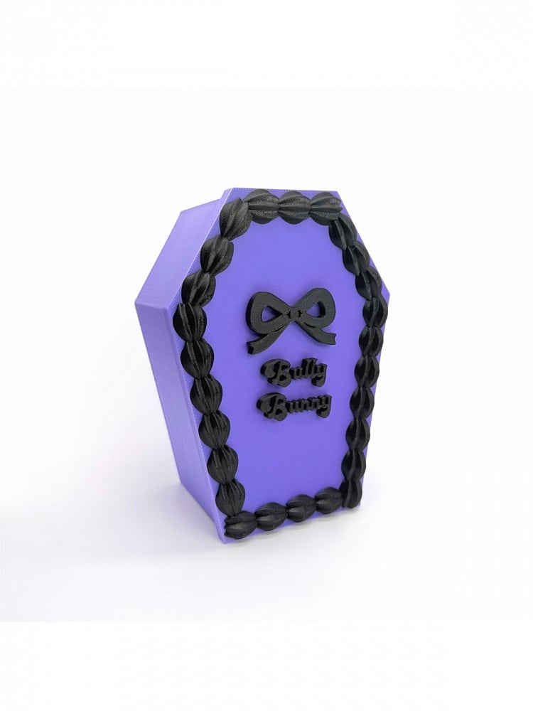 Kawaii 3D Printed Box with Bowknot Accent - Bully Bunny