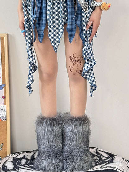 Nude Tights Butterfly Y2K Print