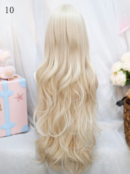 Length With 12 Wig Wavy Bangs Options 75-80CM