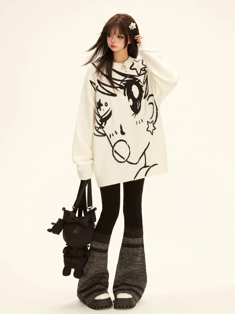 62CM Clearance-Size Knit Pants Black Colorblock and for Flared Gray S Waist