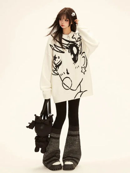 62CM Clearance-Size Knit Pants Black Colorblock and for Flared Gray S Waist