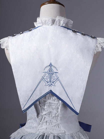 Lace Ouji Collar Trim Lolita White