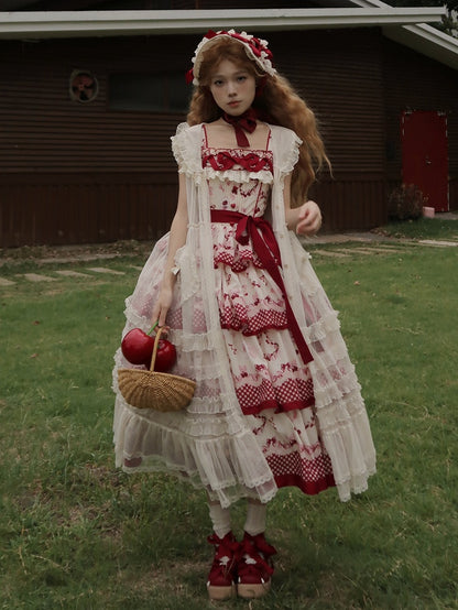 Weißes Überkleid mit Kapuze und Knopfleiste vorne