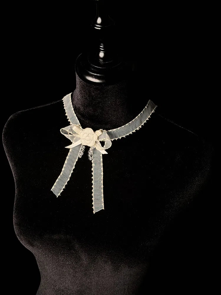 Rot Blau Choker Beige Schwarz / Lila