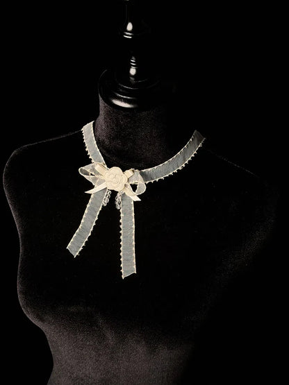 Rot Blau Choker Beige Schwarz / Lila