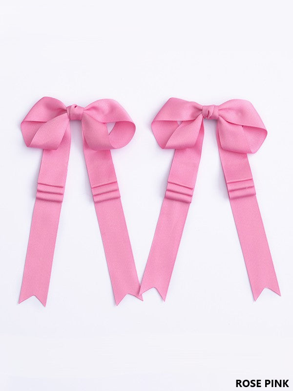 18 Long Ribbon Satin Lolita Options Bowknot Hairclip Color