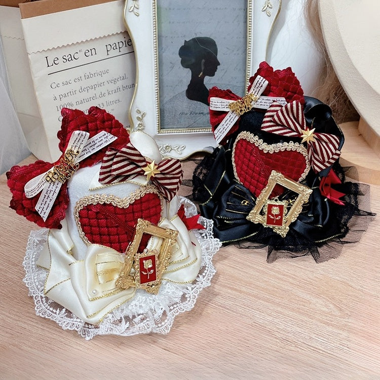 ワンダーランドミニハット アリスバイブス レッド クイーン ブラック/ホワイトレッド