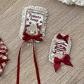 Embroidery Tinned Tomatoes Brooch