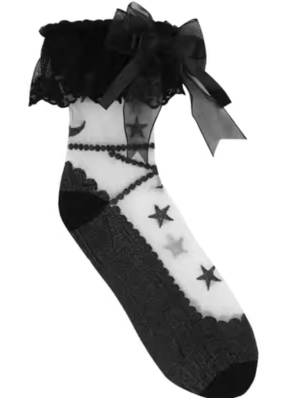 月の満ち欠けソックス