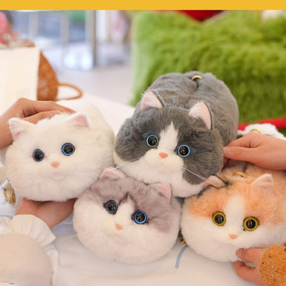 Hand 4 Cat Options Plush Realistic Bag Sitting