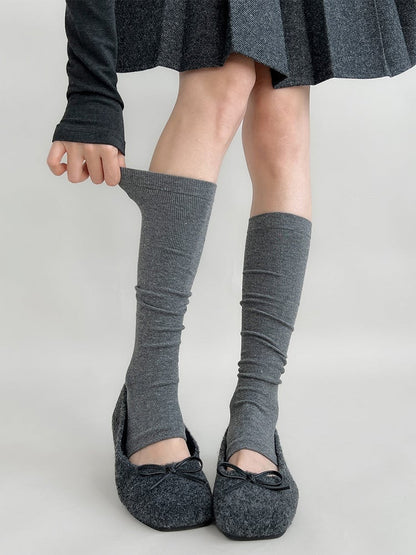 Warmers Ribbed Toe (3 Cutout Colors) Leg Knit