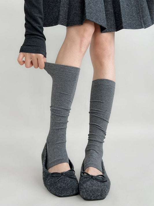Warmers Ribbed Toe (3 Cutout Colors) Leg Knit