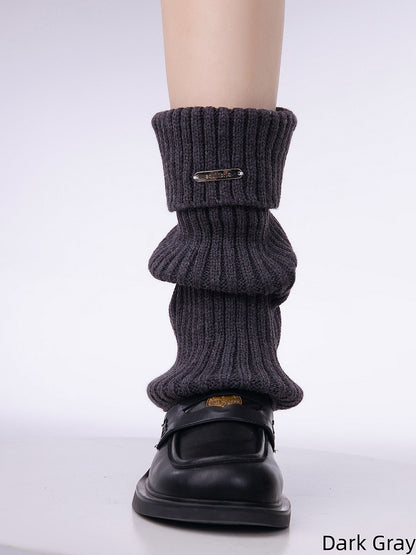 Retro Color 6 Colors Solid Leg Warmers Knitted