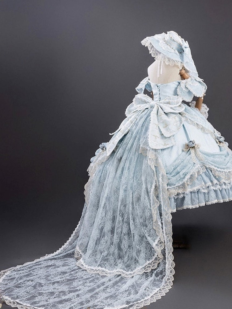 Long Train Color – Gown 5 Options Exquisite Elegant Lace for