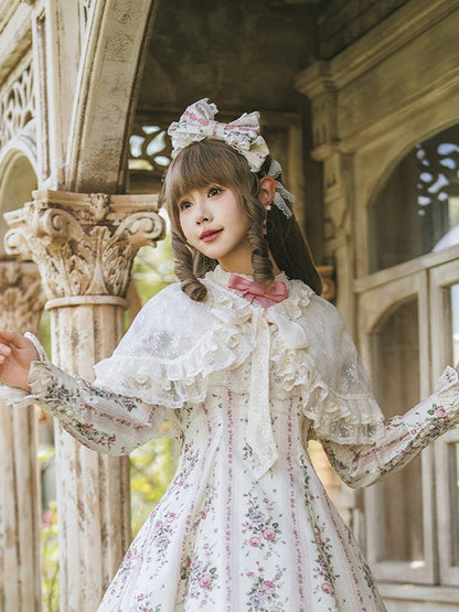 Beige Lace Cape - Miss Cube Dressworks
