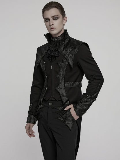Luxury Gentleman's Goth Tuxedo Black
