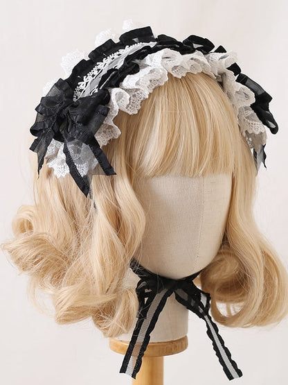 Hairband Bowknot White 7 Cute Gorgeous Colors Lolita Lace