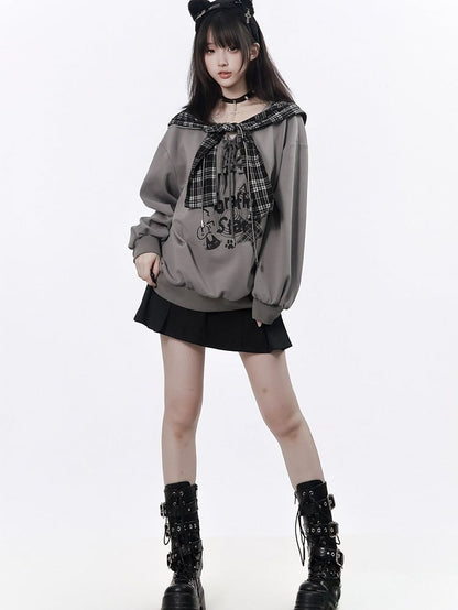 Black Cargo Pleated Skirt with Belt - PINK SAVIOR