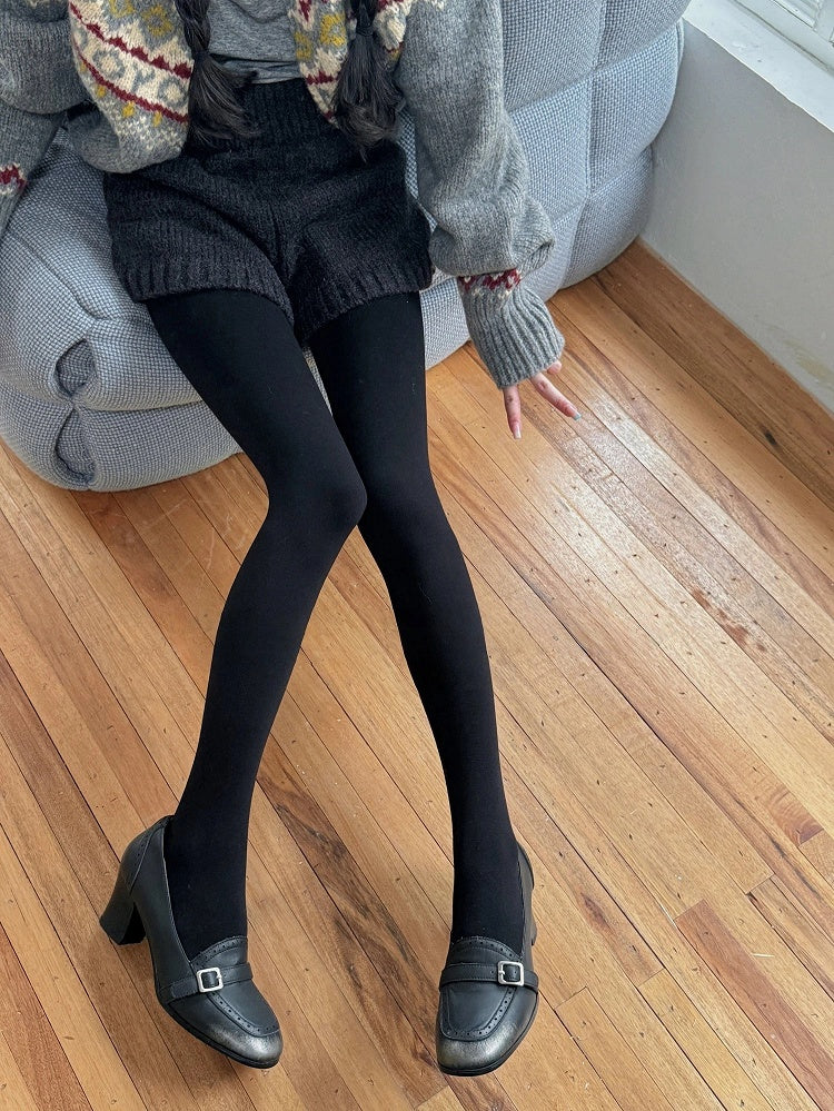 200g Pantyhose Fleece-Lined Solid