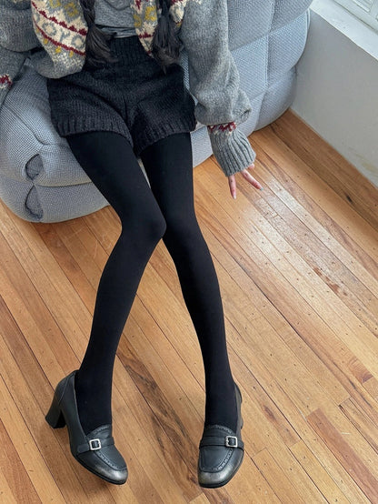 200g Pantyhose Fleece-Lined Solid