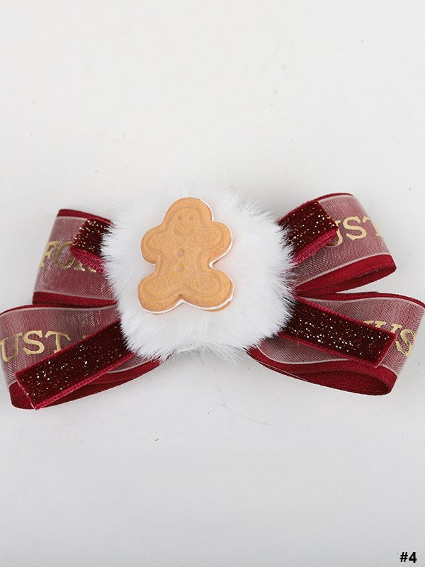 Lolita Options Christmas-style 4 Hairclip Gingerbread