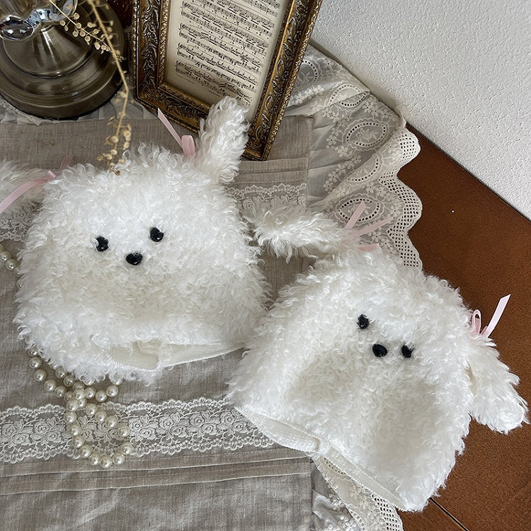 Leg Bow Pink Up Plush With Decor Ion At White Py-shaped Warmers P