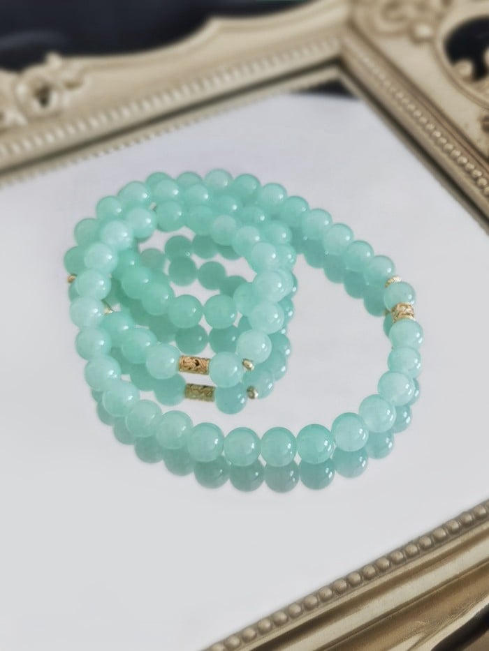 Bracelet Beaded Green