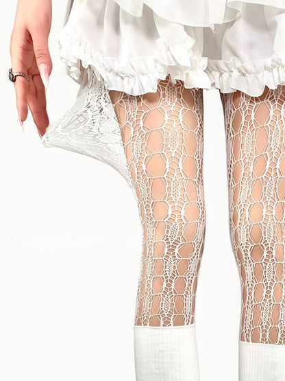 Design Polygon Tights Cut-Out Colors 4 Fishnet