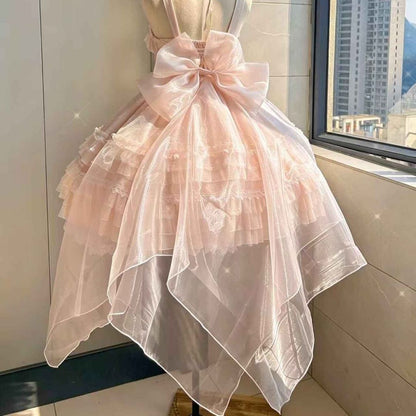 Lolita Ballet Style Bow Back Waist Decoration